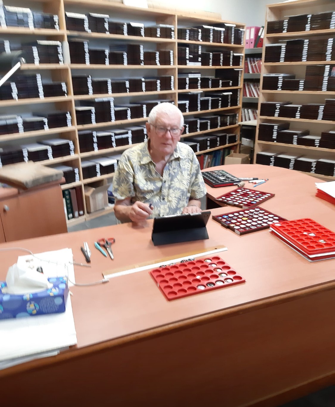 Michel COUREAUT a deux passions : le jardinage et la placomusophilie !